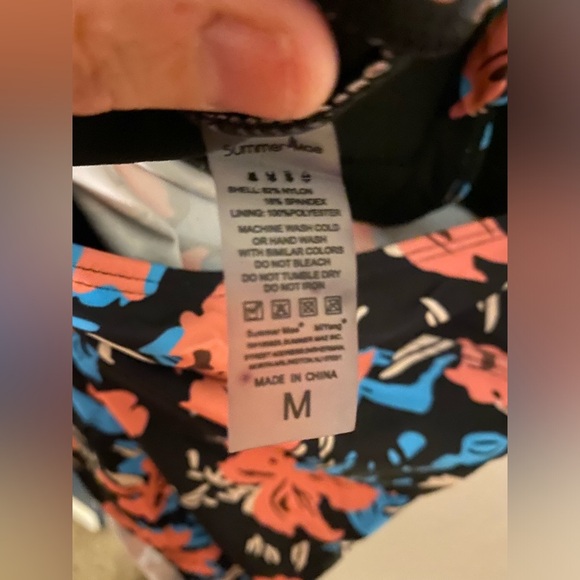 Summer Mae Maternity Halter Tankini Top, M - Picture 5 of 6